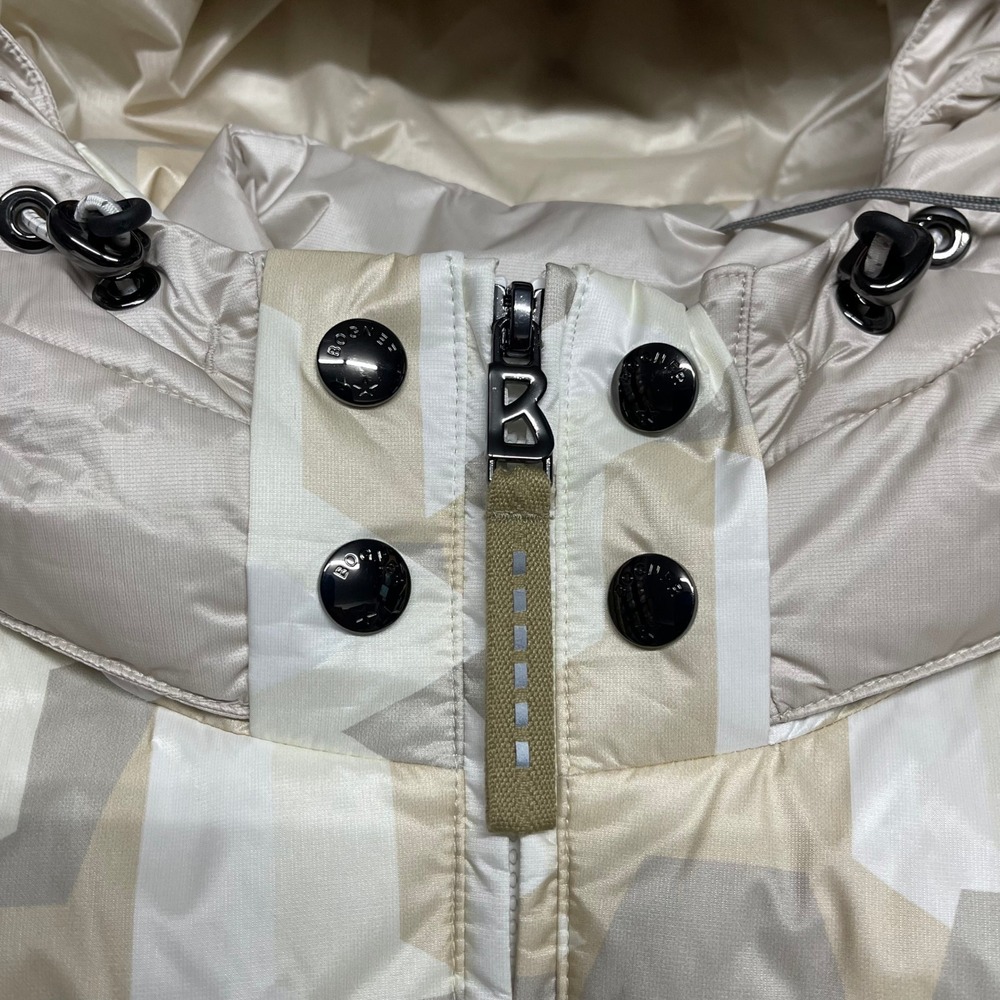 Bogner CARRY-D Jacket Womens XL Beige 750 Down Ski Geometric Luxury Waterproof - Picture 5 of 16
